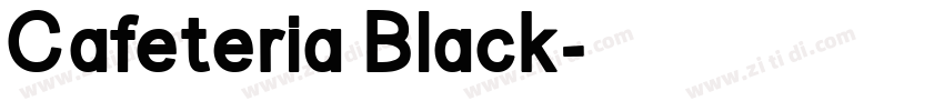 Cafeteria Black字体转换